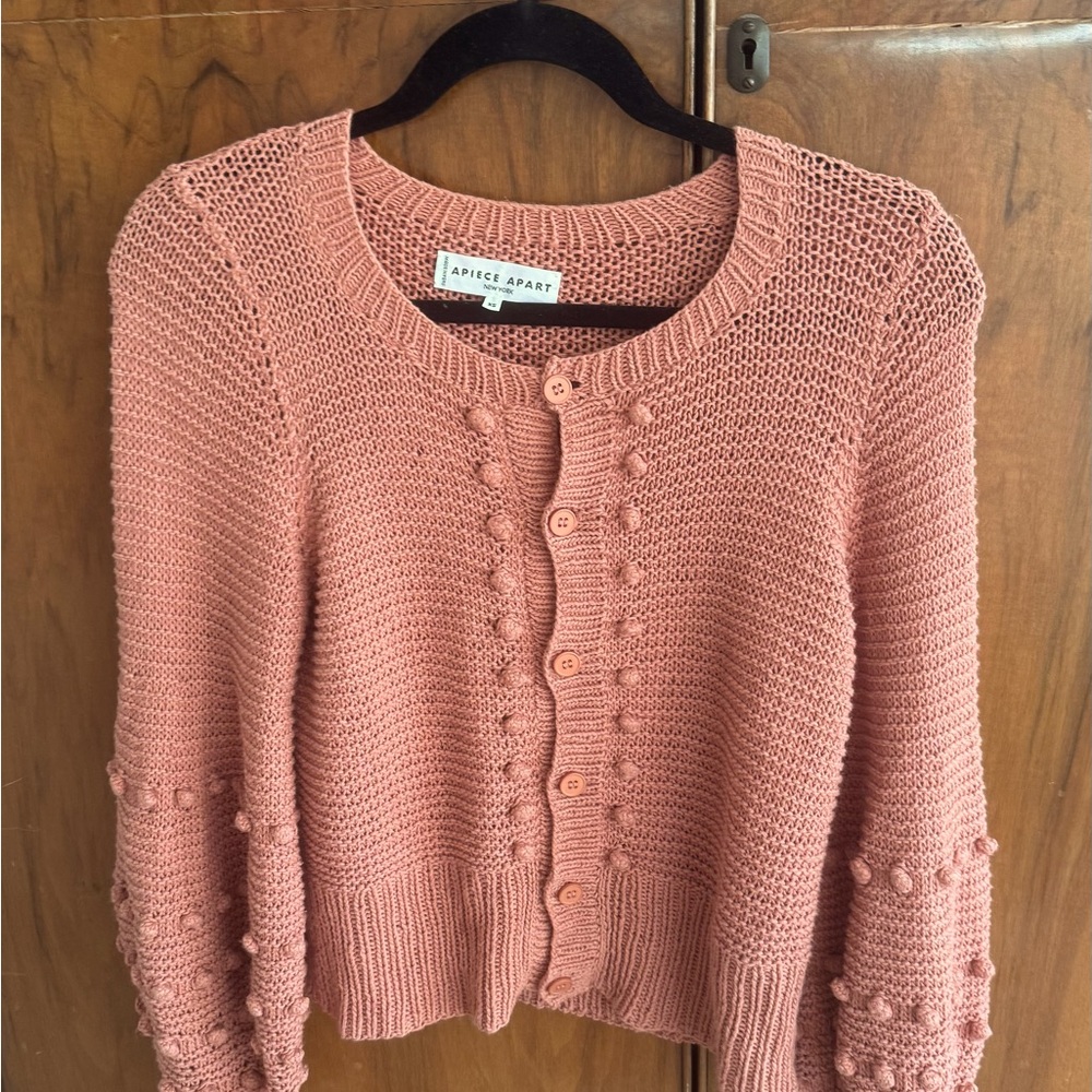 Apiece Apart Coral Pink Sweater